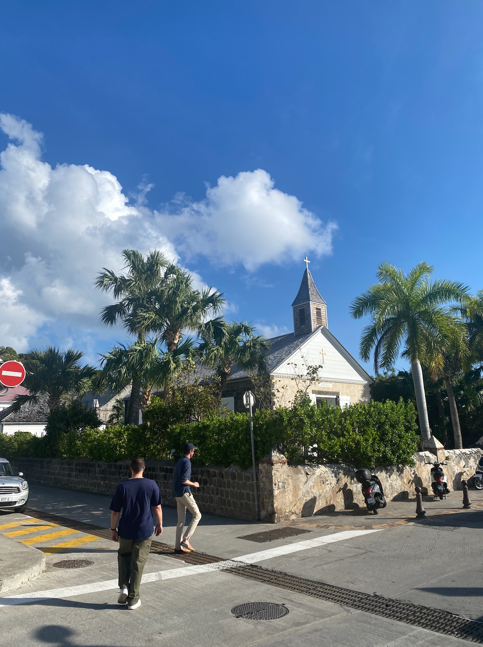 picture of the town of Gustavia