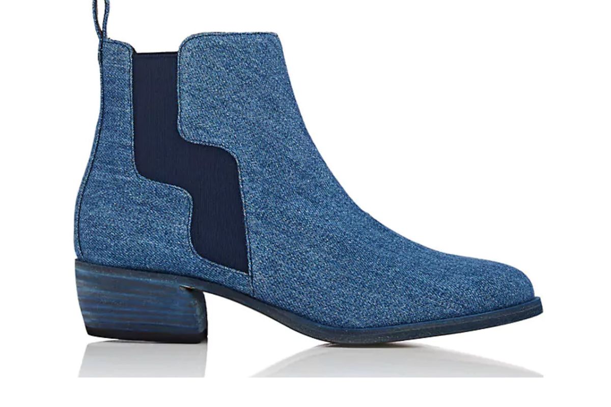 pierre hardy gipsy denim chelsea boots