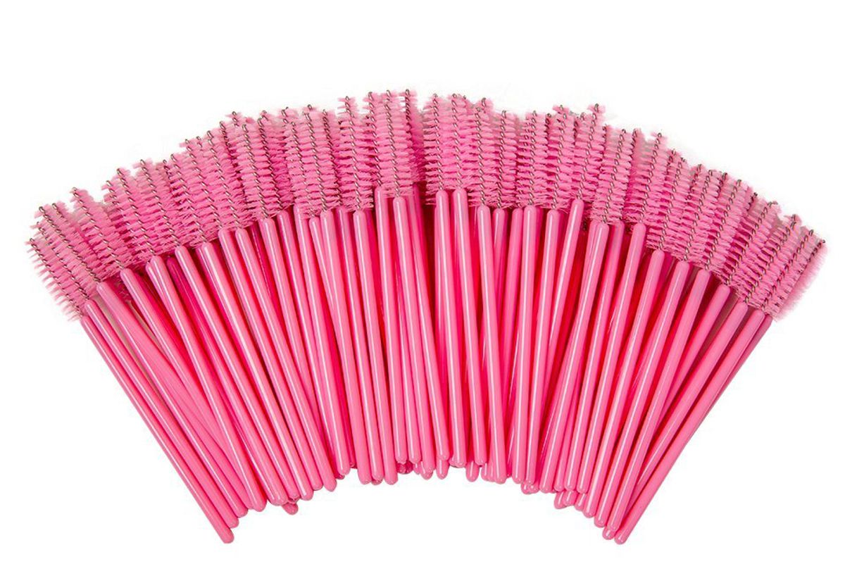 100pcs Eyelash Mascara Brushes Disposable Eye Lash Wands Applicato