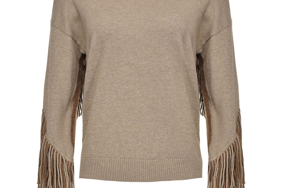 pinko fringed jumper