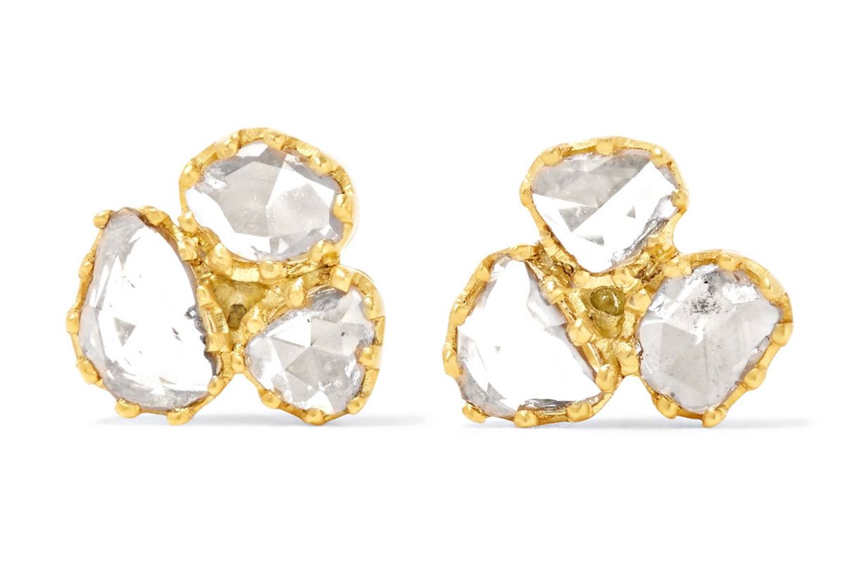 18-karat gold diamond earrings