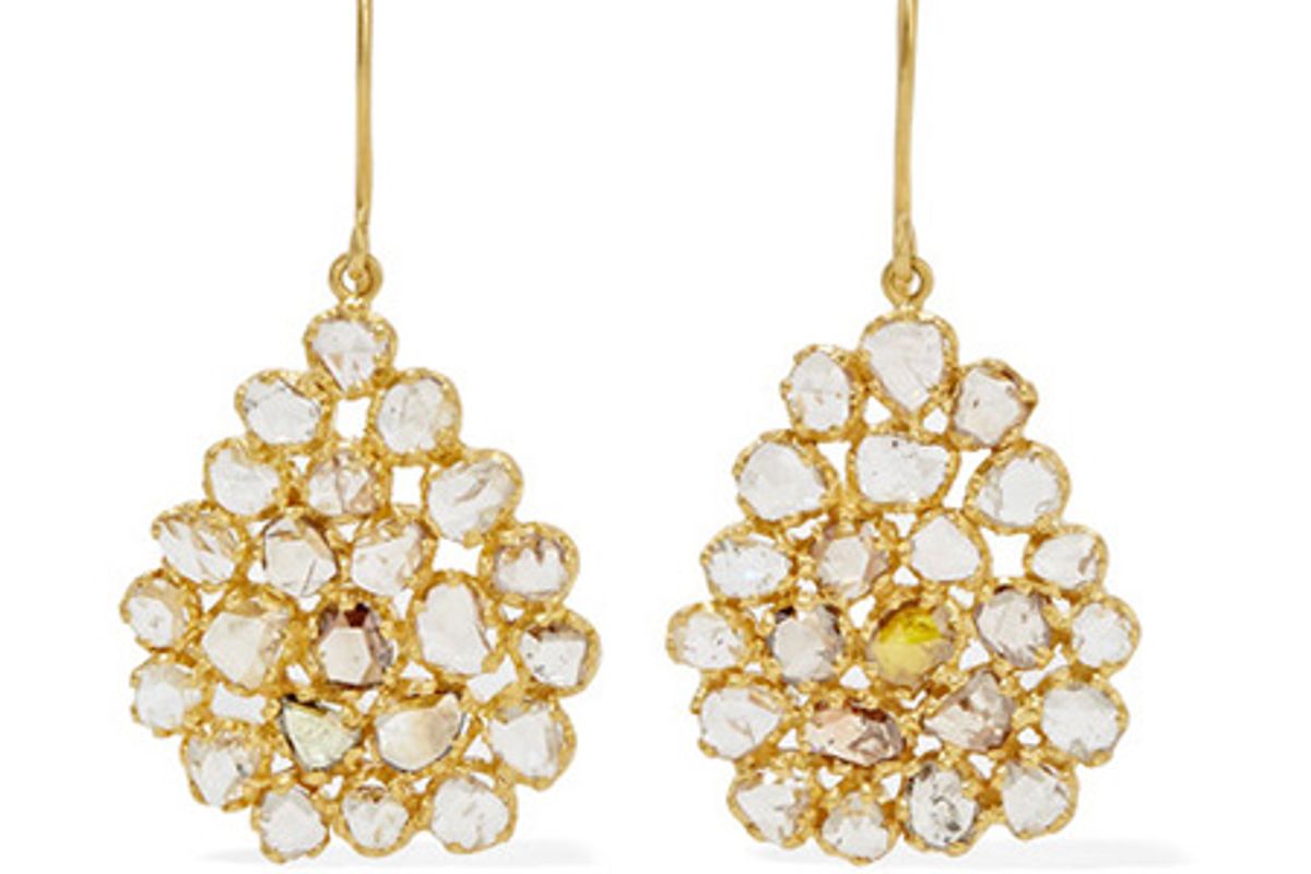 18-karat gold diamond earrings
