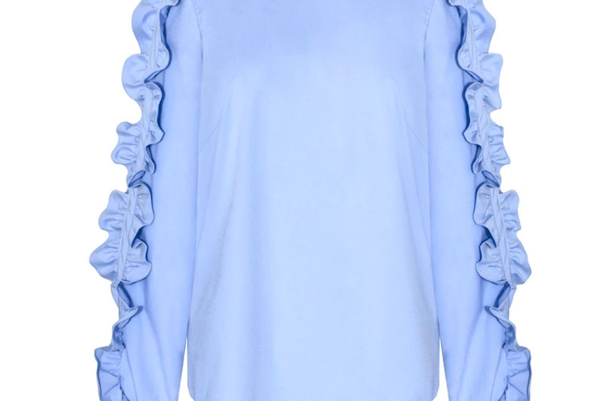 Double Ruffled Sleeve Shirt