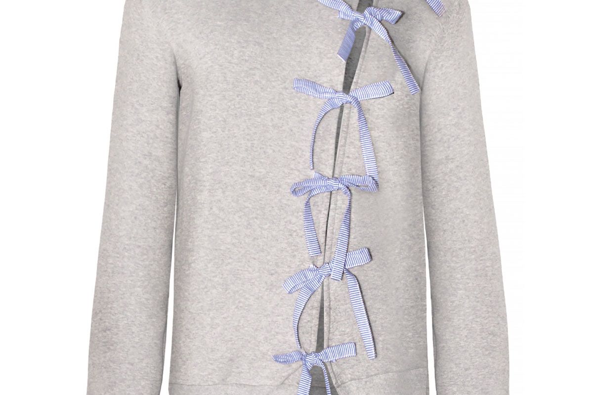 Diagonal Bow Tie Sweatshirt