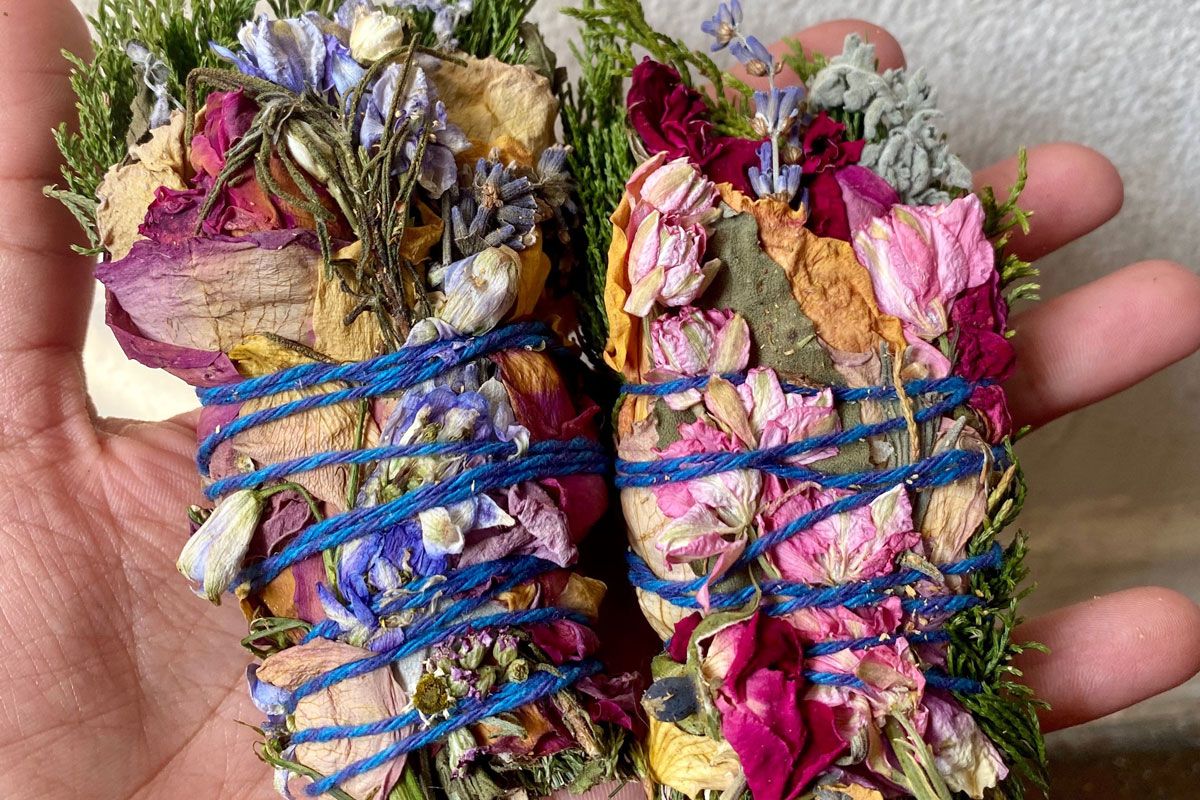 planting with p calming floral sage wands