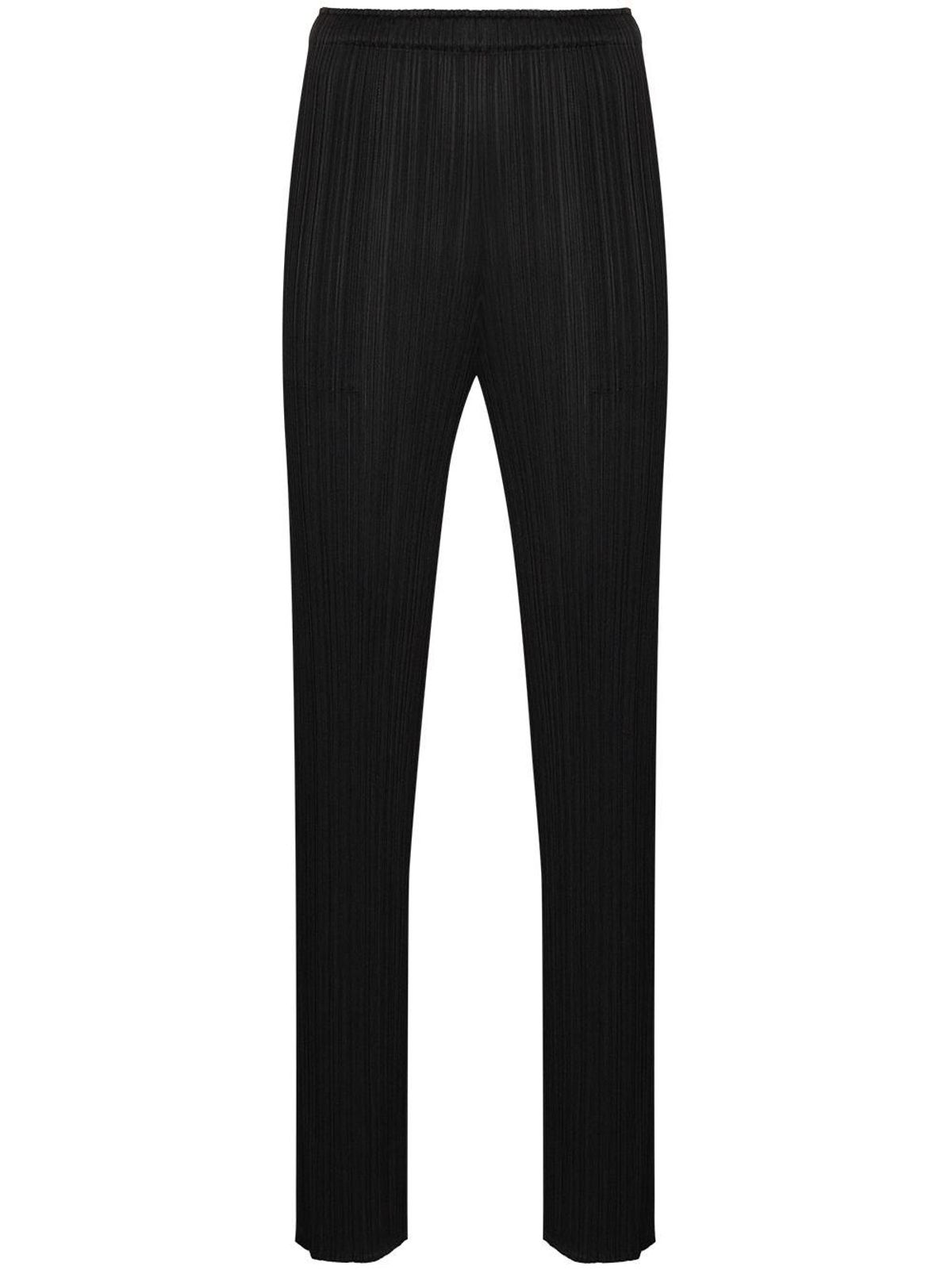 pleats please by issey miyake high waisted plisse trousers