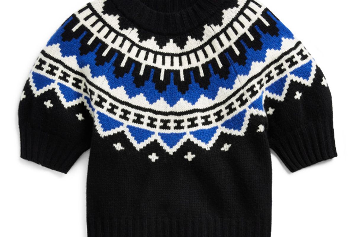 polo ralph lauren cropped short sleeve sweater