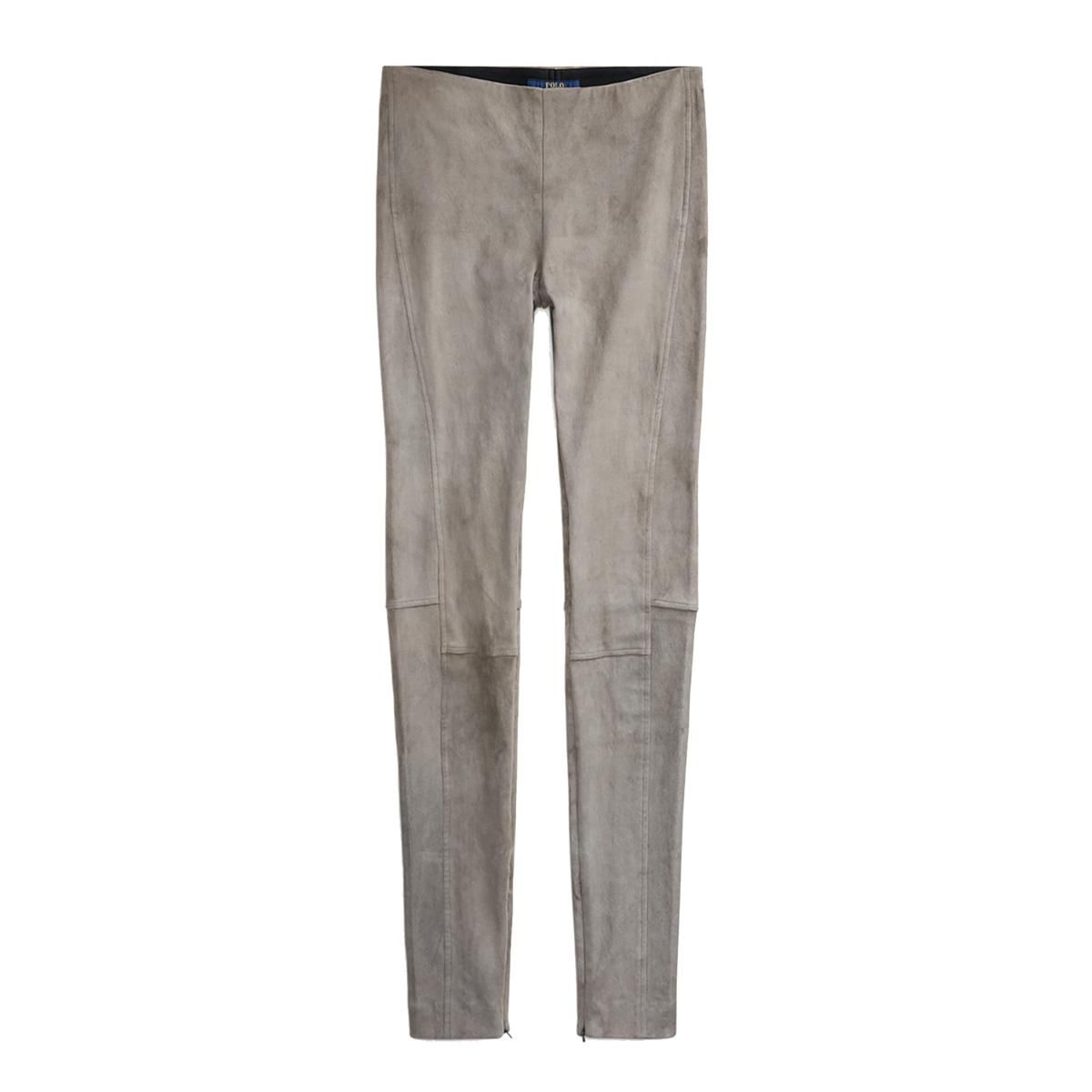 polo ralph lauren leland stretch suede skinny pants