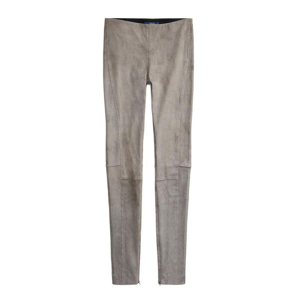 polo ralph lauren leland stretch suede skinny pants