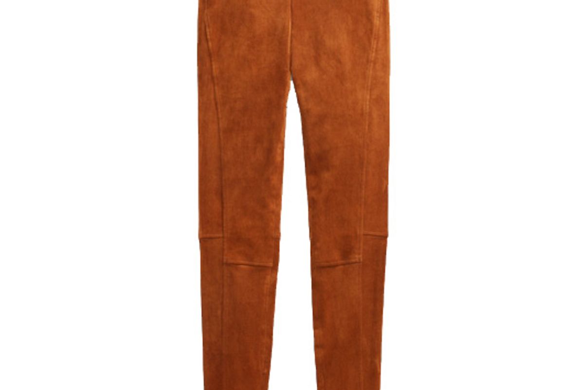 polo ralph lauren suede skinny pant