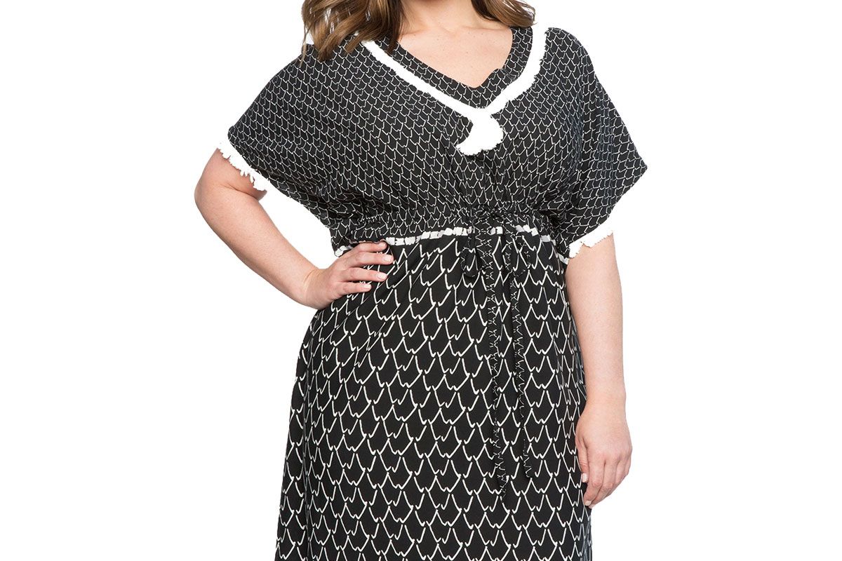Pom Pom Trim Kaftan