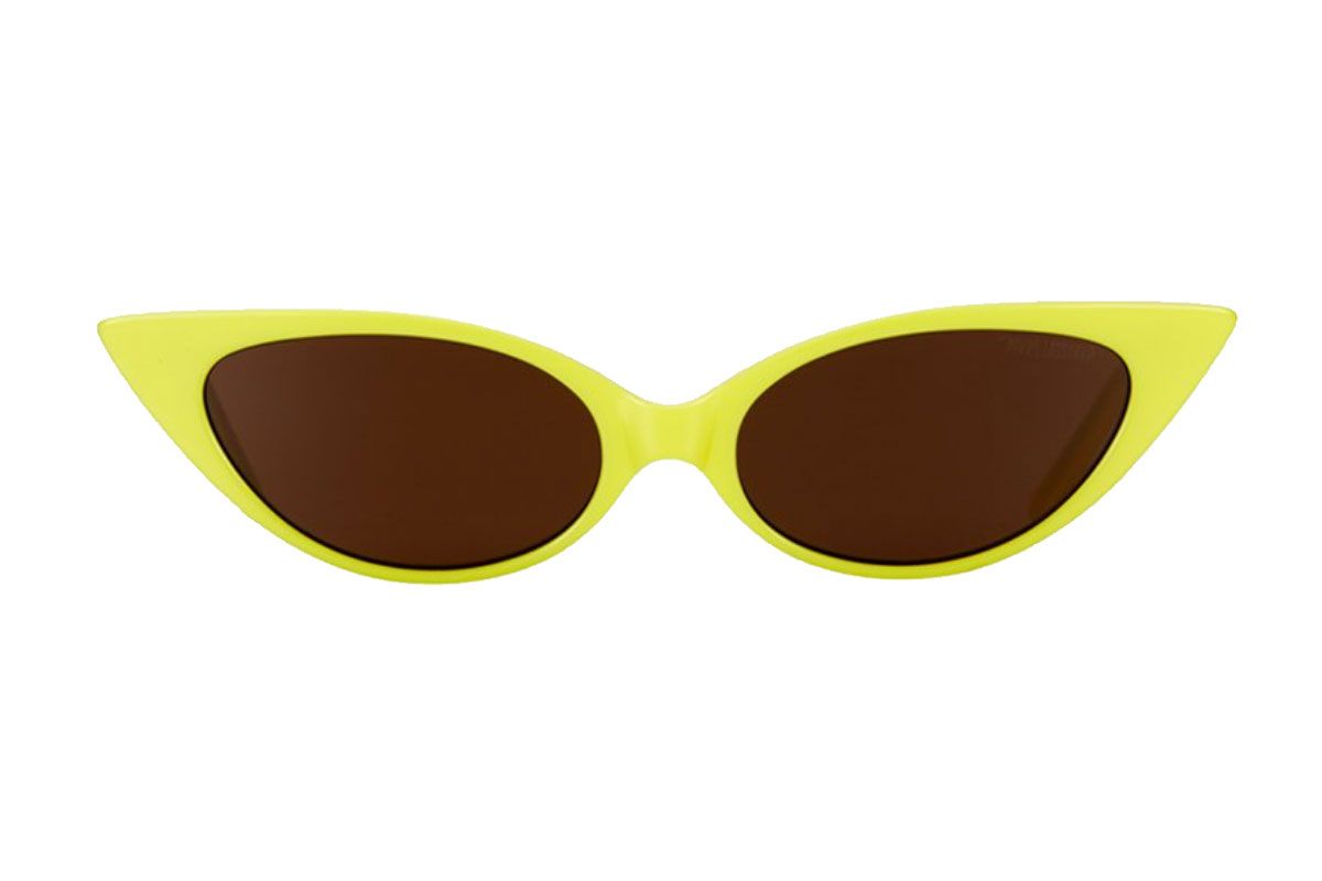 poppy lissiman yellow coco husk sunglasses