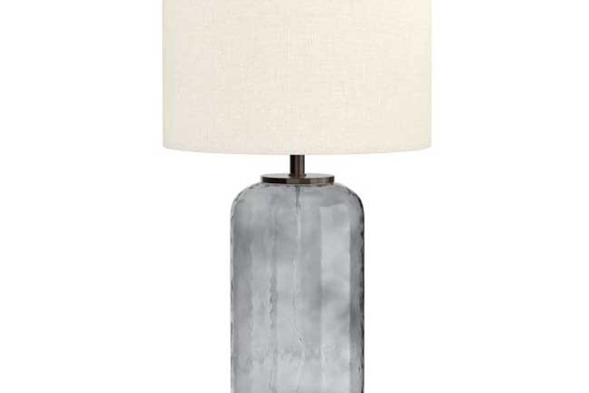 pottery barn alana luster glass table lamp