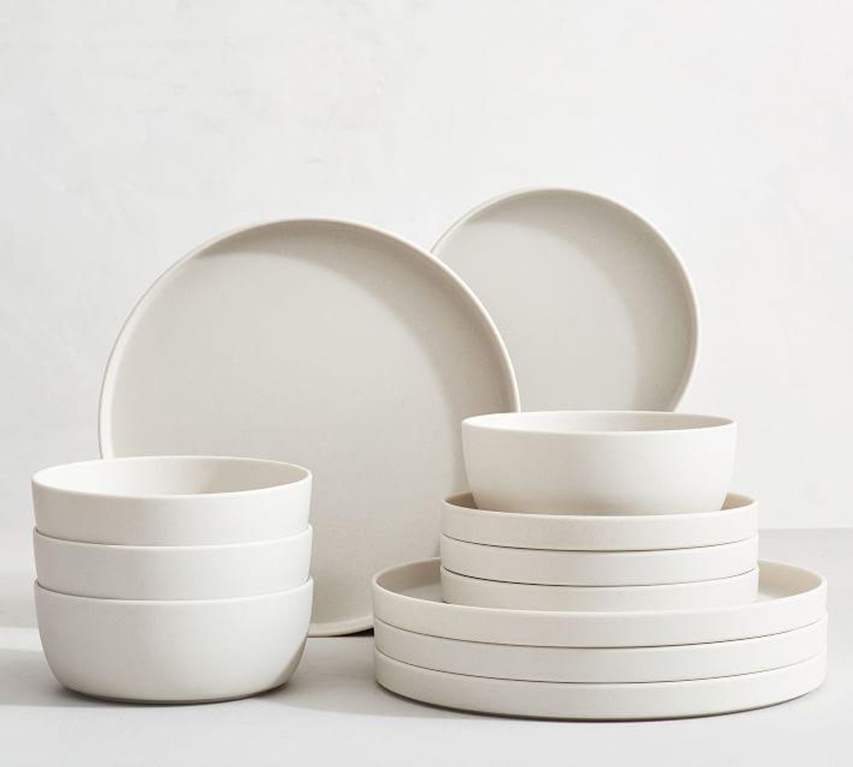 pottery barn mason modern melamine 12 piece dinnerware set