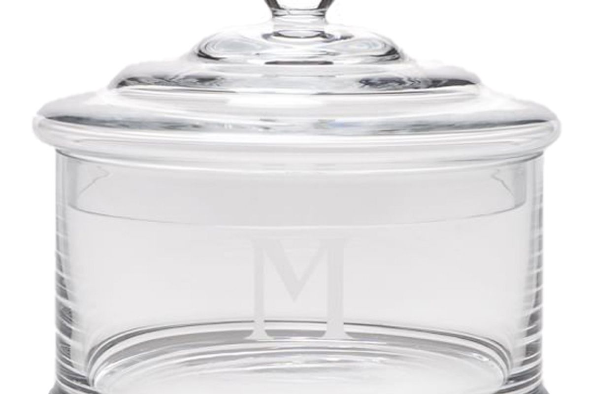 pottery barn pb classic glass canister