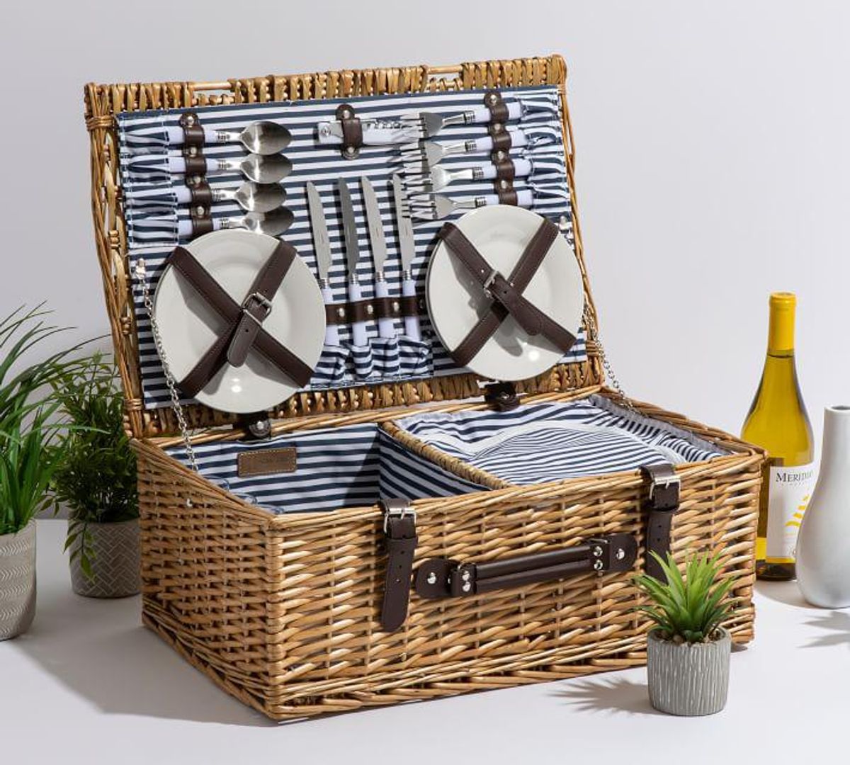 pottery barn providence woven picnic baskets