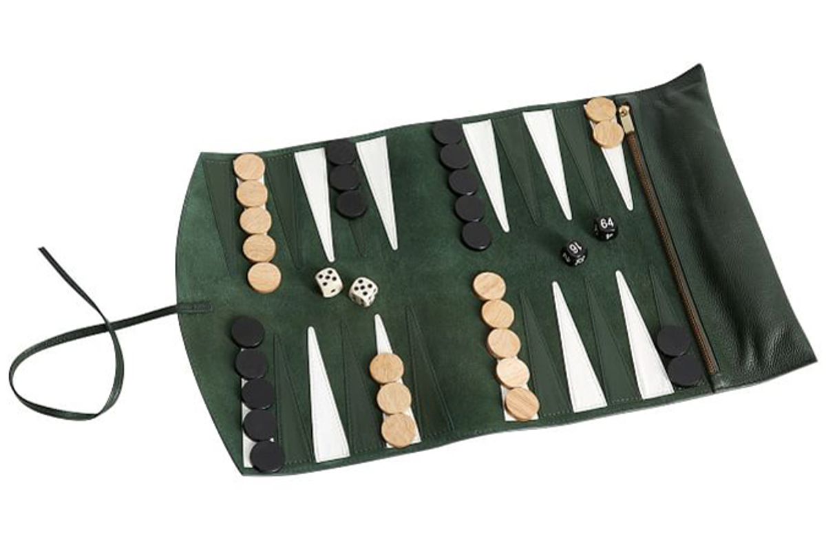 pottery barn travel backgammon game