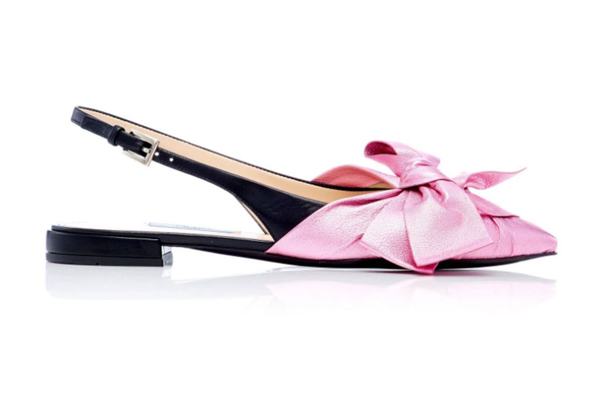 prada ballerina slingback flats