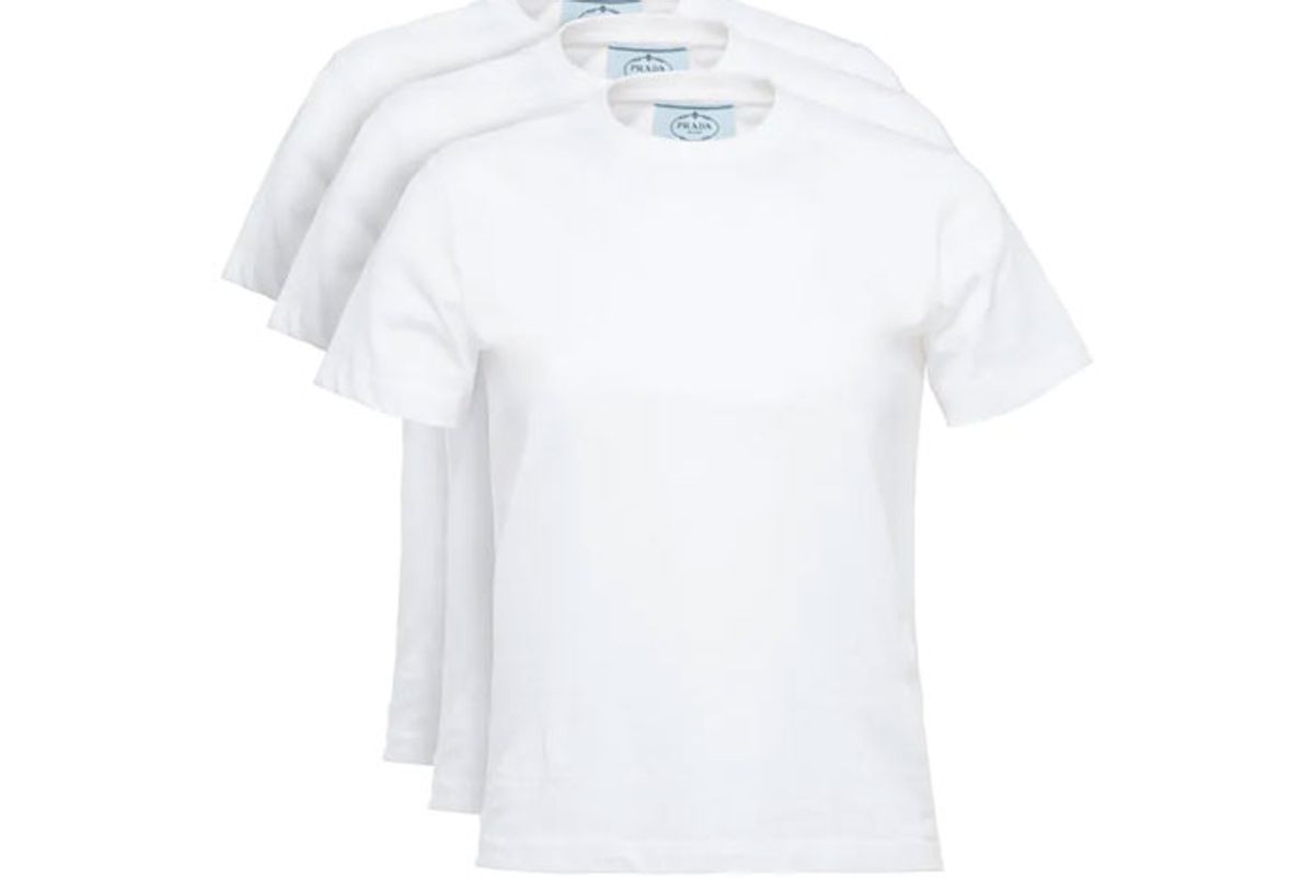 prada cotton jersey t-shirt