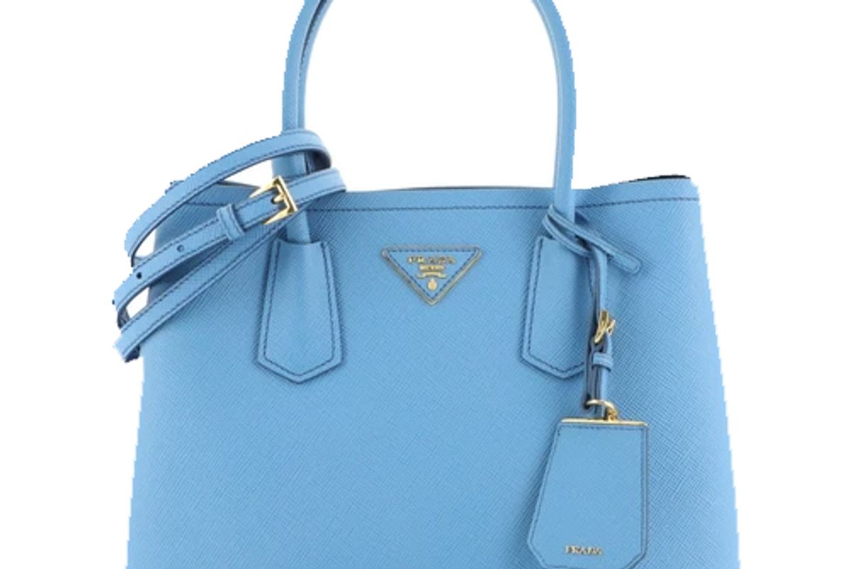 prada cuir double tote bag