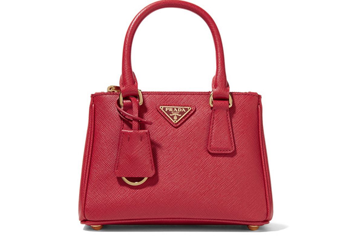 Prada Galleria Baby textured-leather tote