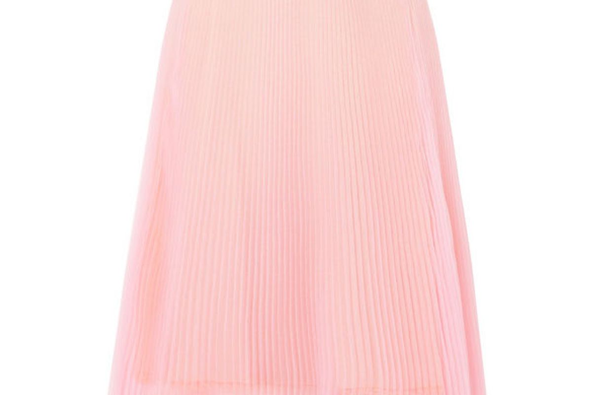 prada plisse organza skirt