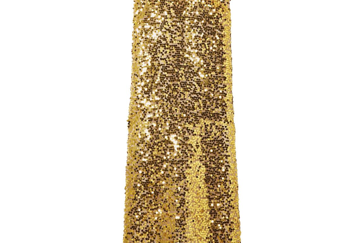 prada sequined organza midi dress