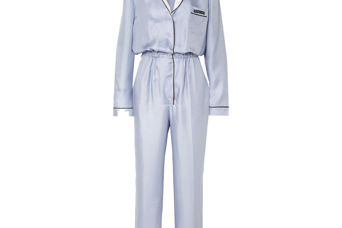 prada silk twill jumpsuit