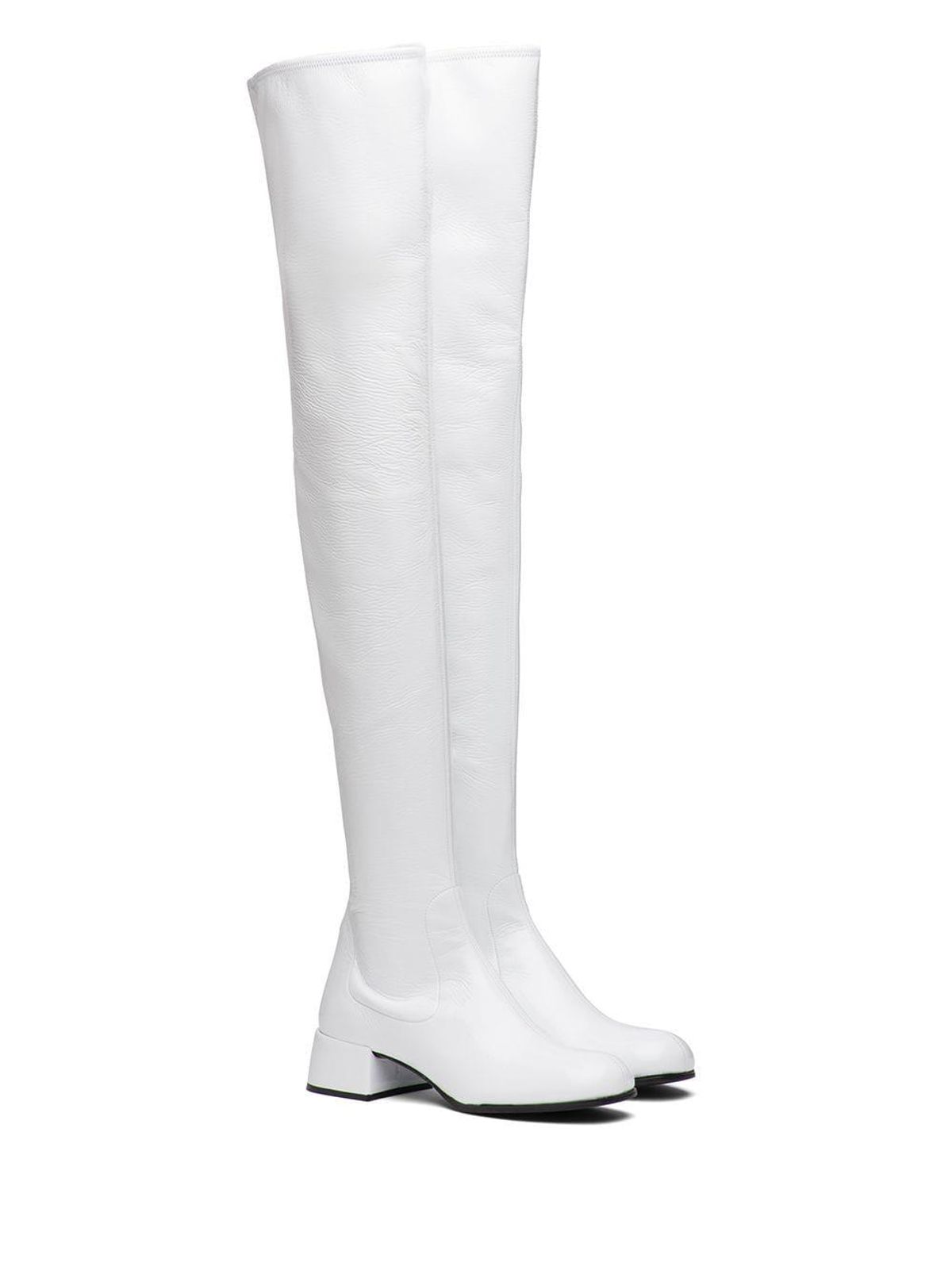 prada technical thigh high boots