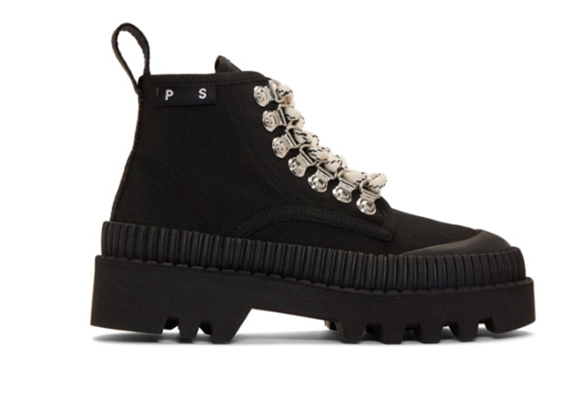 proenza schouler black lug sole boot