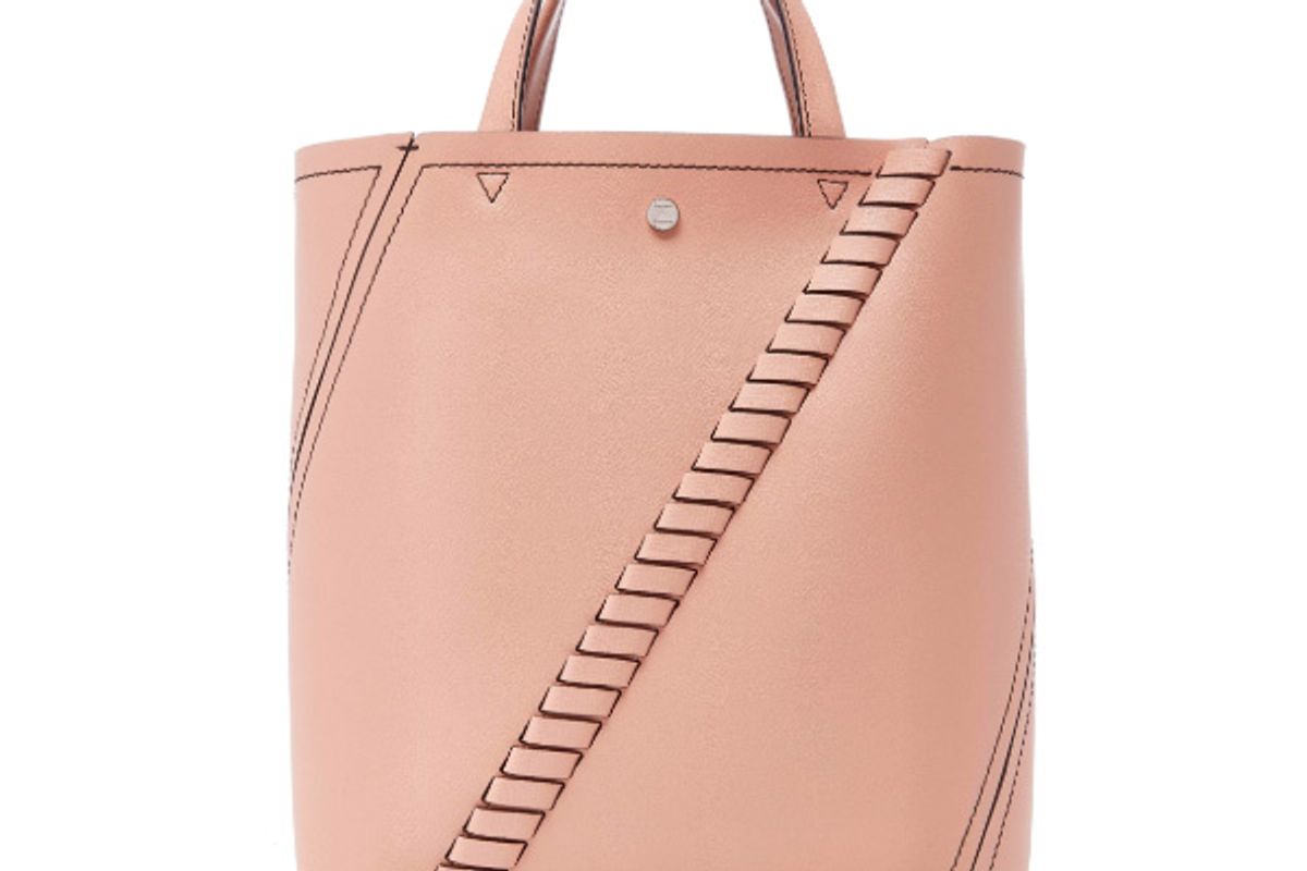 proenza schouler mini grain leather hex tote