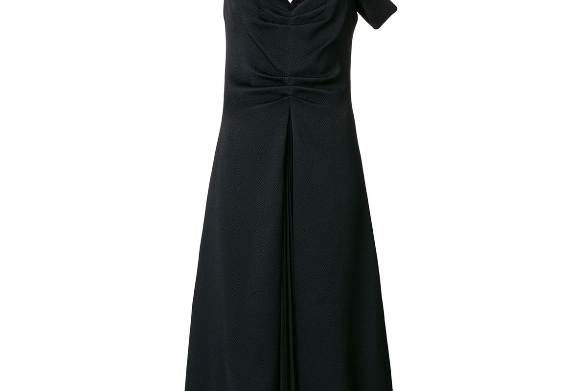 proenza schouler one sleeve open shoulder dress