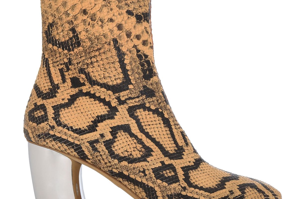 proenza schouler snake effect leather ankle boots