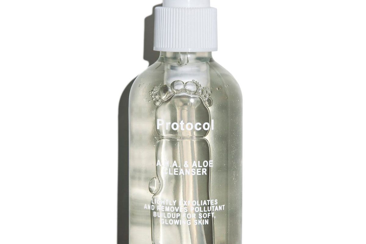 protocol double alpha hydroxy cleanser with green tea extract aloe