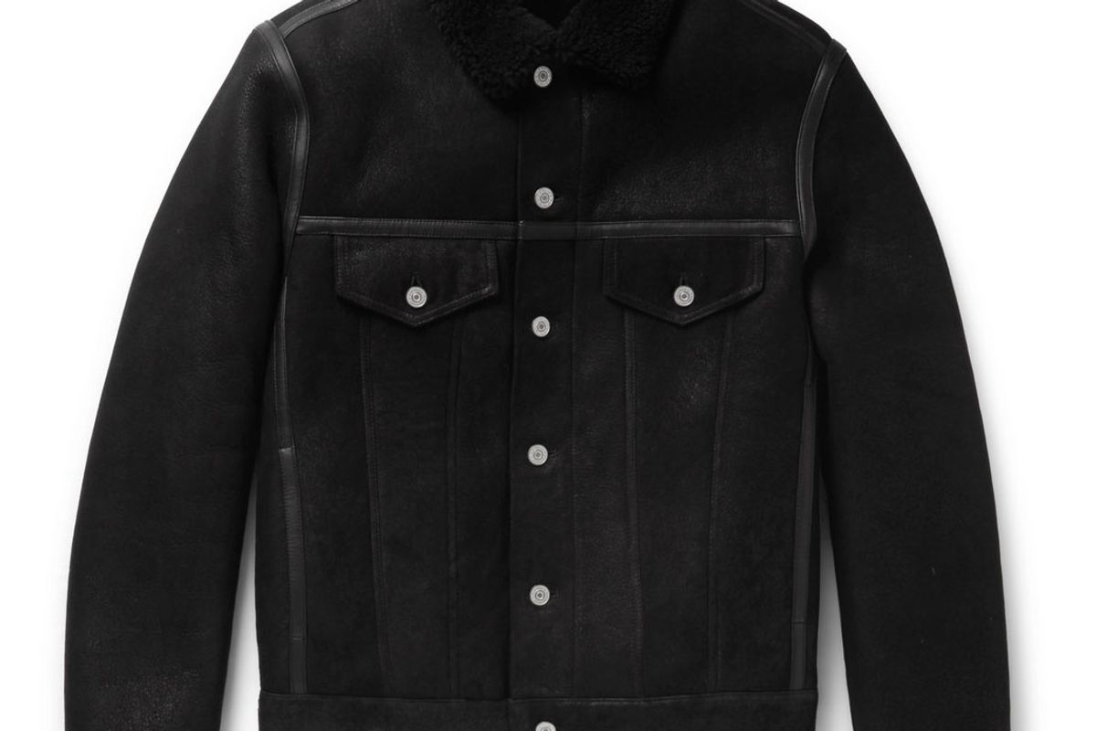 ps by paul smith shearling trucker jacket