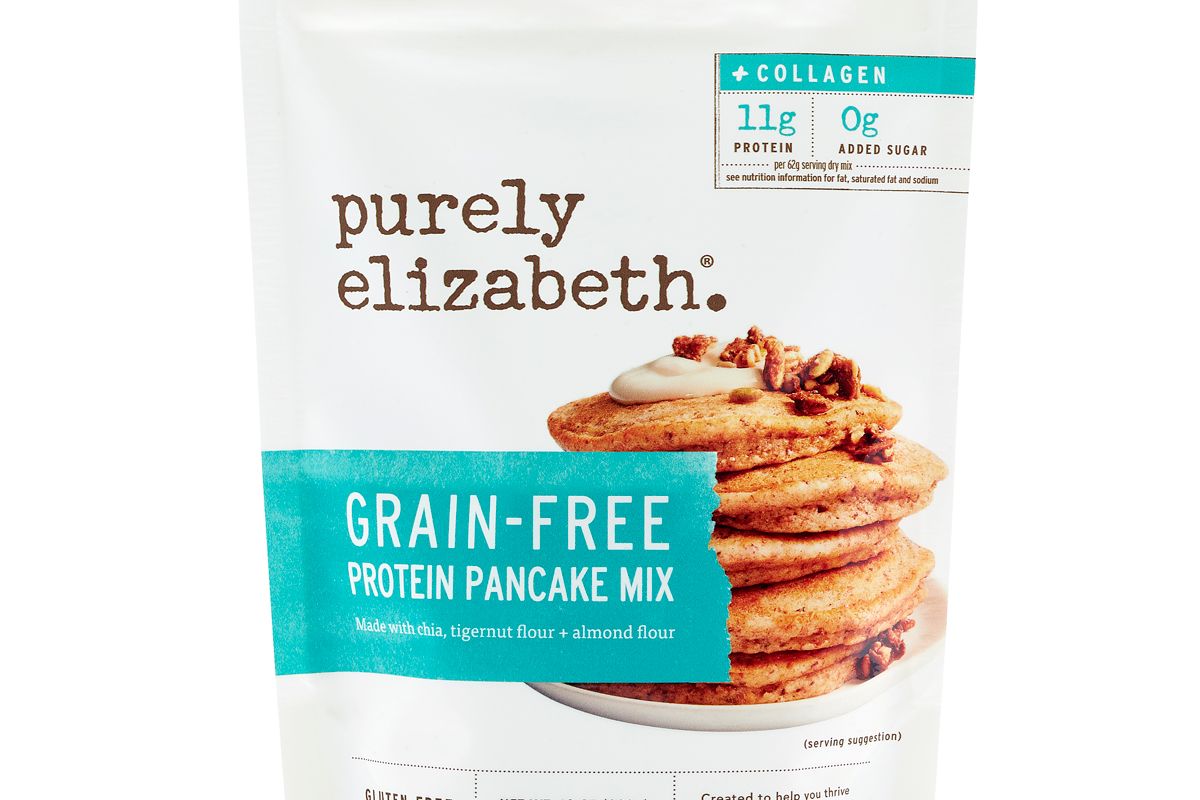 purely elizabeth grain free protein and collagen pancake and waffle mix