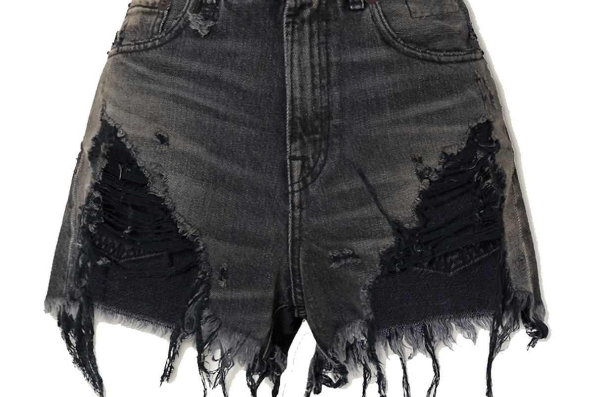 r13 distressed denim shorts