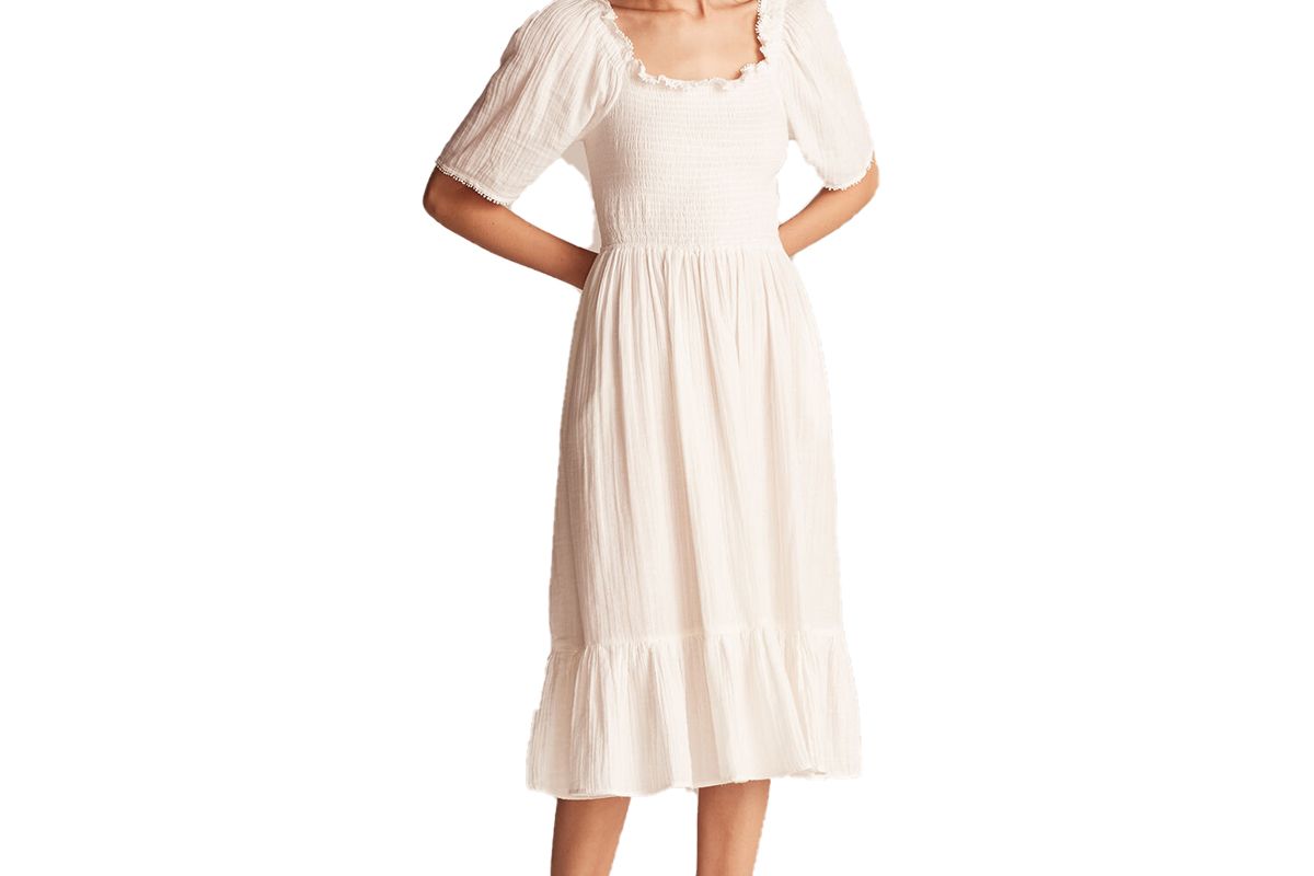 rabecca taylor la vie smocked gauze dress