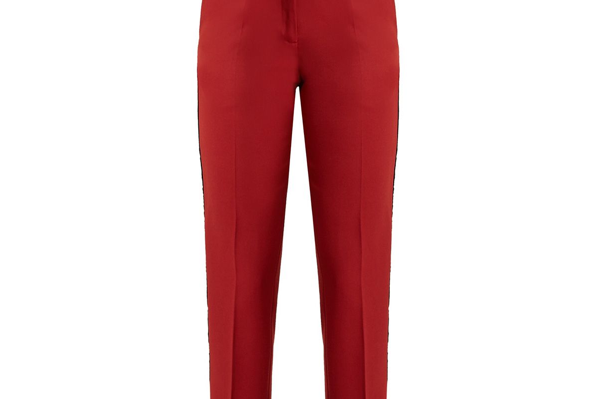 Aries contrast-stripe slim-leg wool trousers