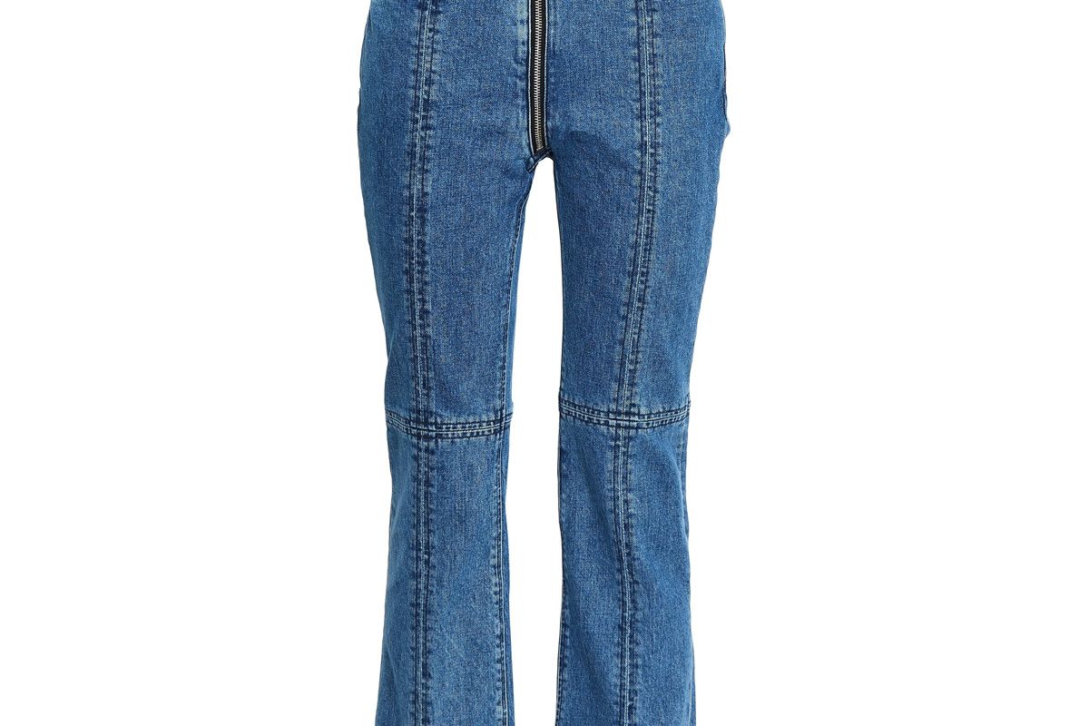 rag and bone cropped high rise boot cut jeans