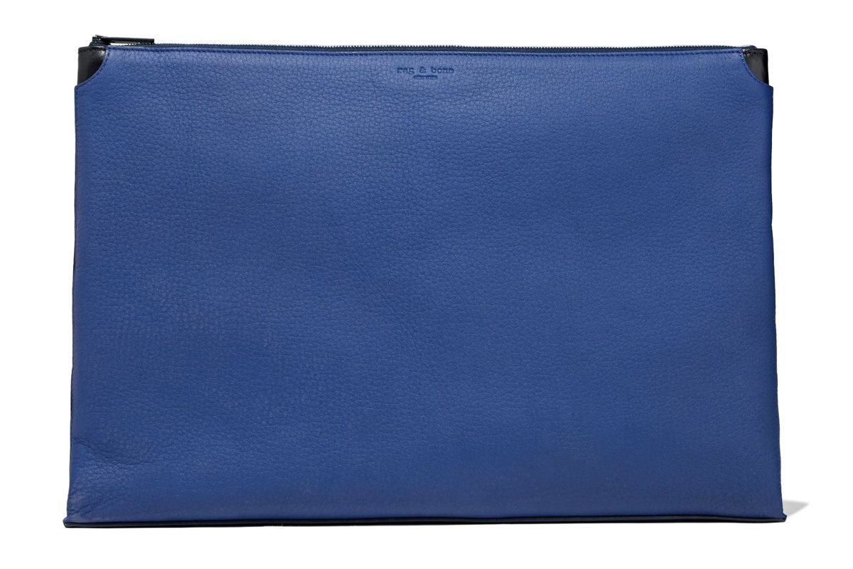 rag and bone pebbled leather pouch