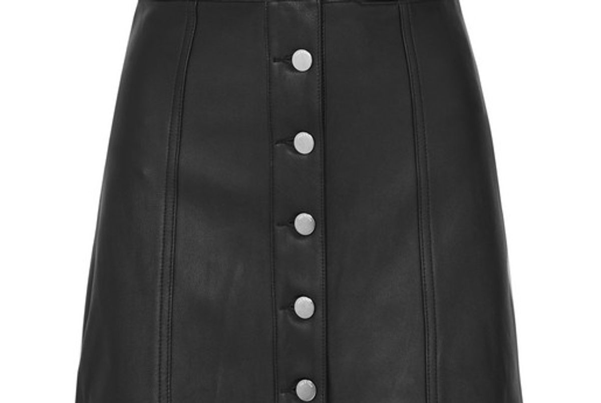 rag and bone rosie leather mini skirt