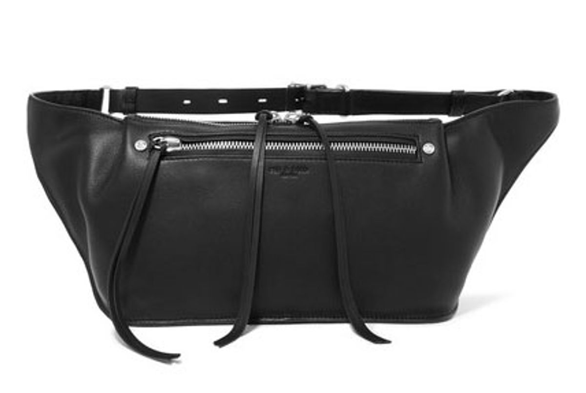 Ellis Large Textured-Leather Belt Bag
