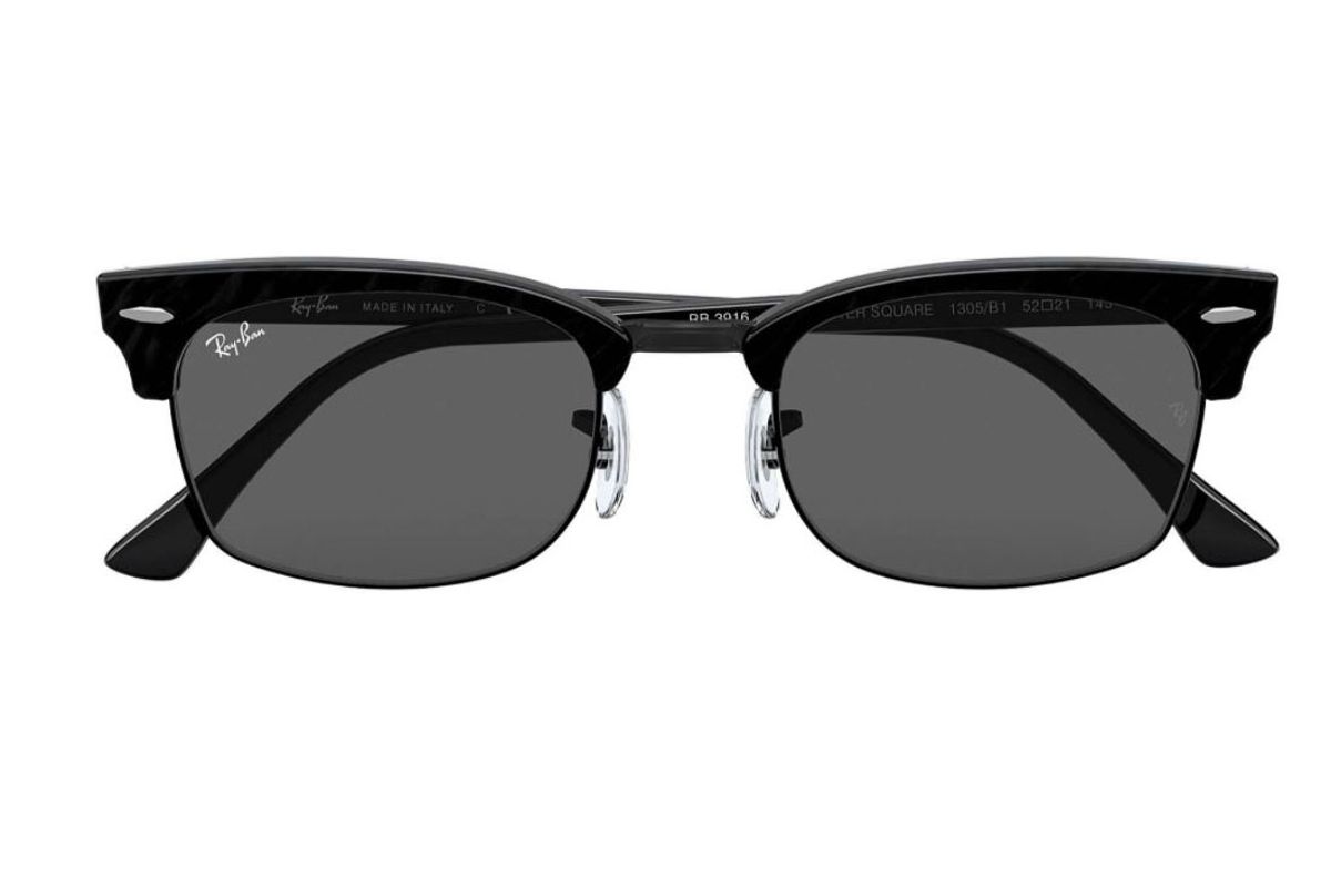 ray ban clubmaster 52mm rectangular sunglasses