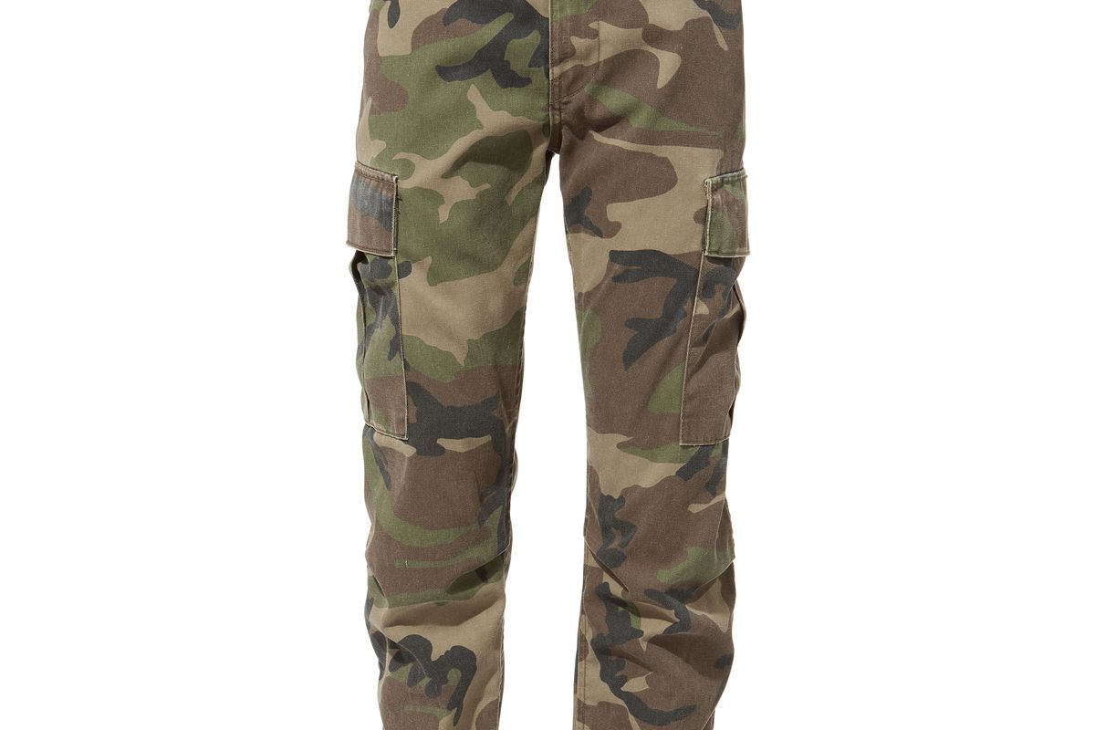 re/done camo cargo pants