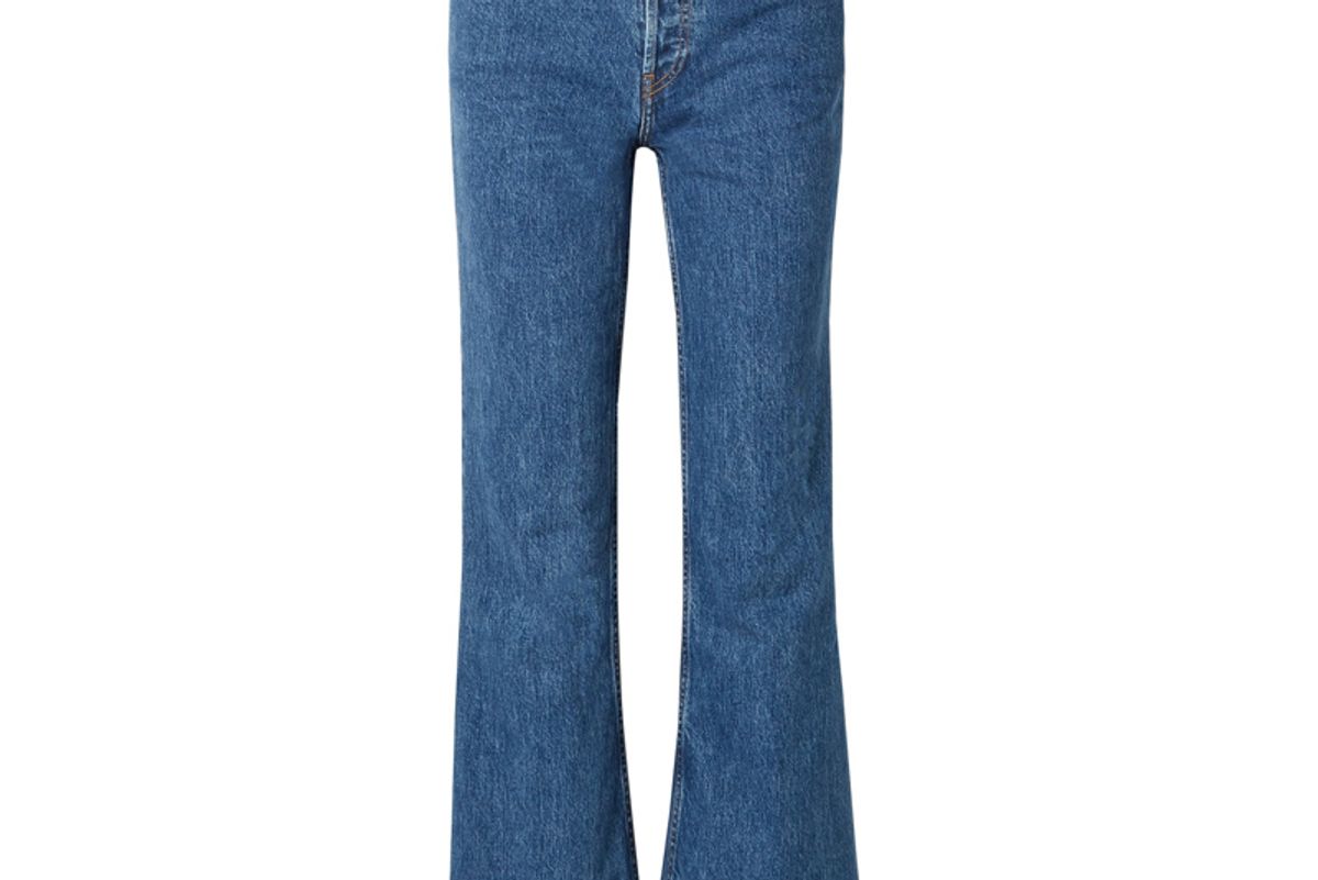 re done high rise wide leg jeans