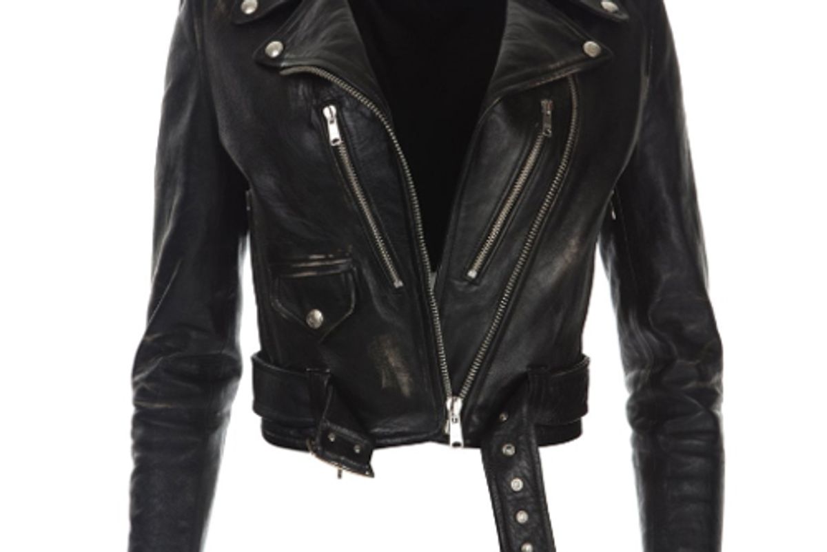 re done leather moto jacket