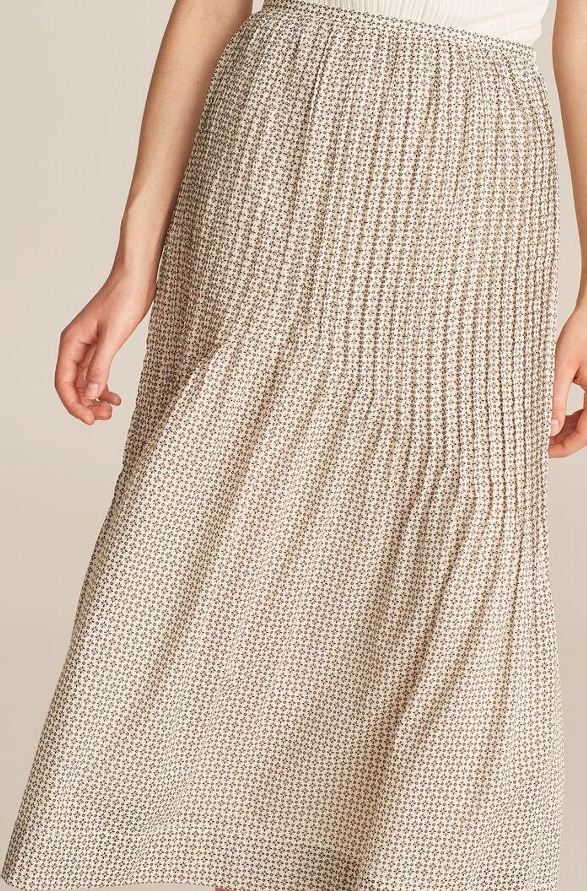 rebecca taylor printed cotton voile skirt
