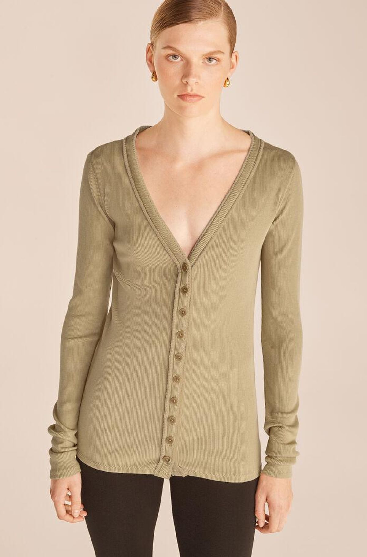 rebecca taylor ribbed knit cardigan