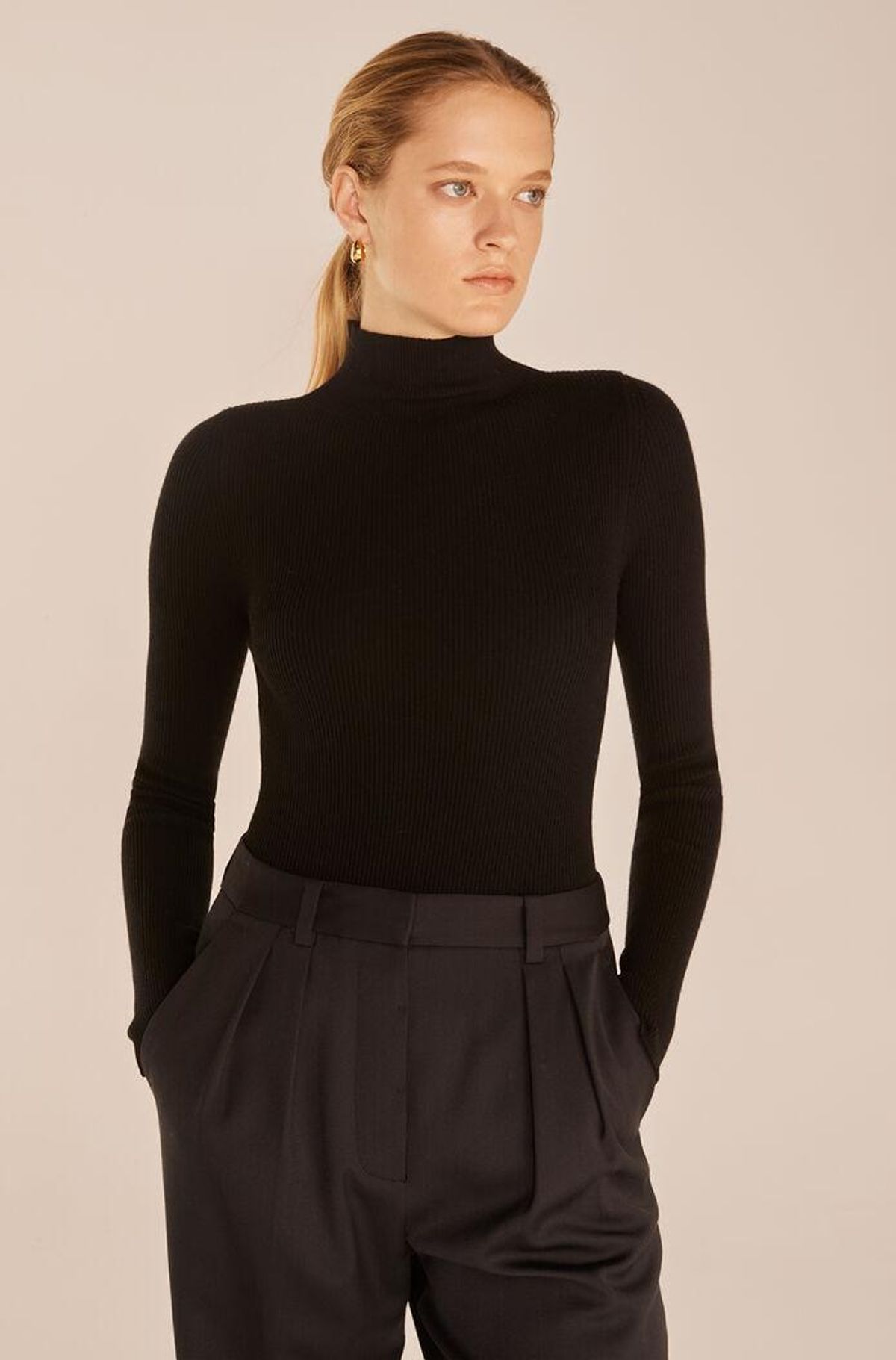 rebecca taylor turtleneck bodysuit